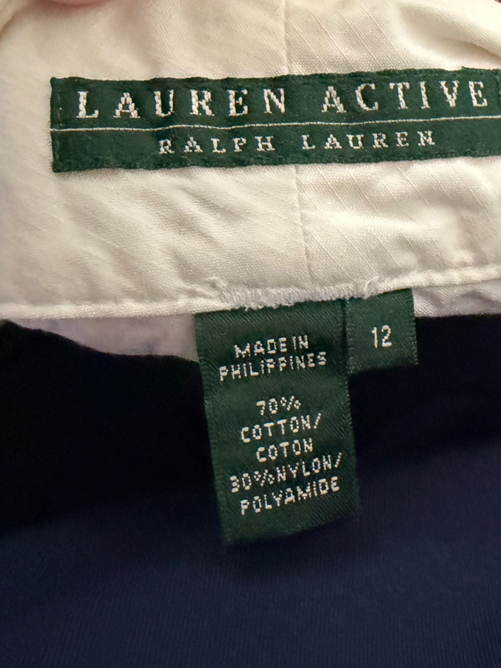 Lauren by Ralph Lauren White Capri Cargo Zip Pocket Utility Bermuda Shorts Sz 12 - Picture 11 of 12